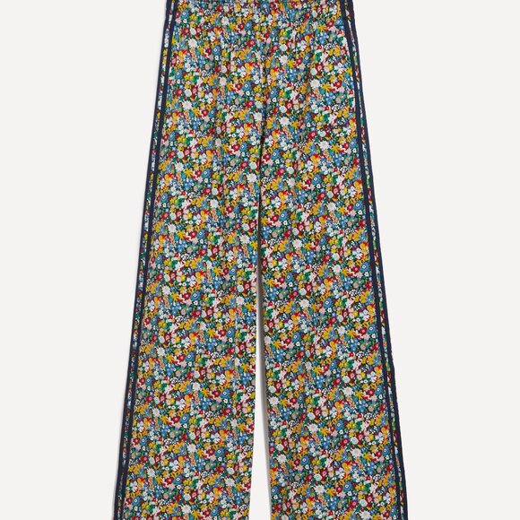 ADIDAS x LIBERTY Floral Triple Stripe Wide Leg Cotton Pants XS - Picture 4 of 8